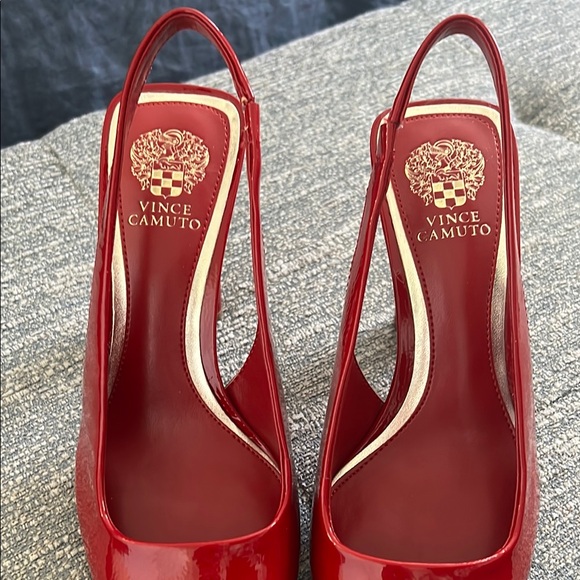 NWT Vince Camuto Red Slingback Heels - Picture 5 of 7